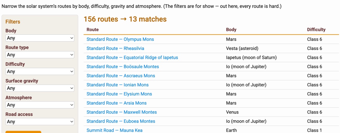 Route Selection Tool